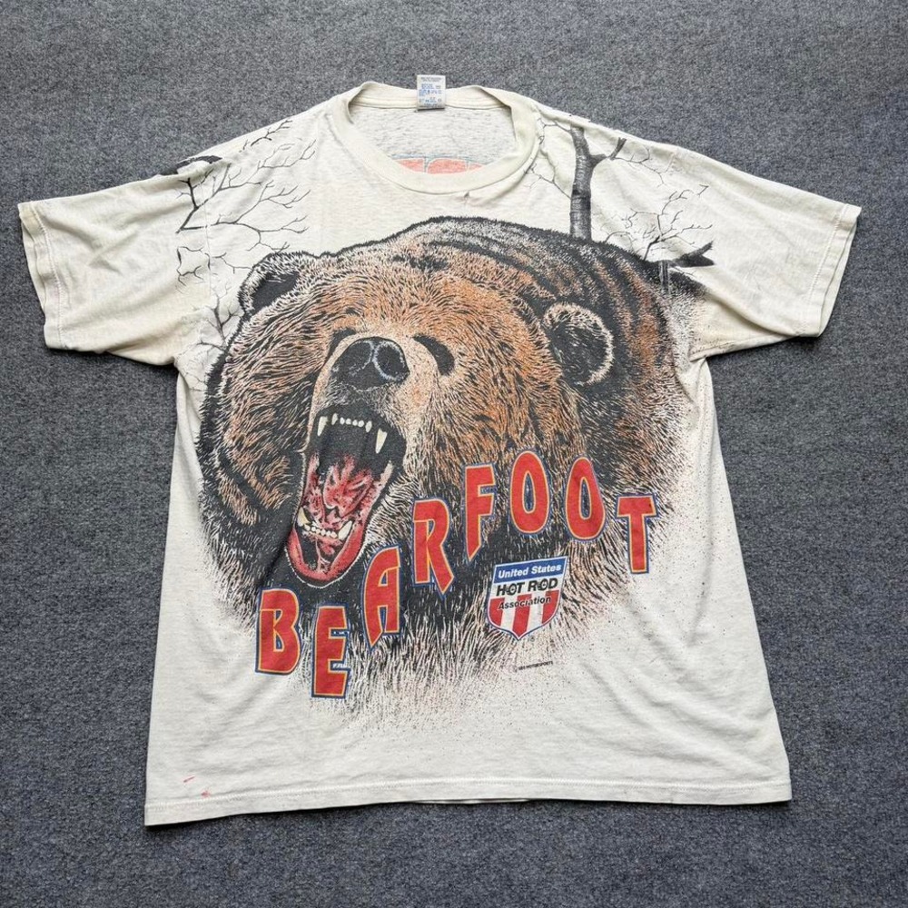 vintage‎ bearfoot monster truck tshirt 90s
